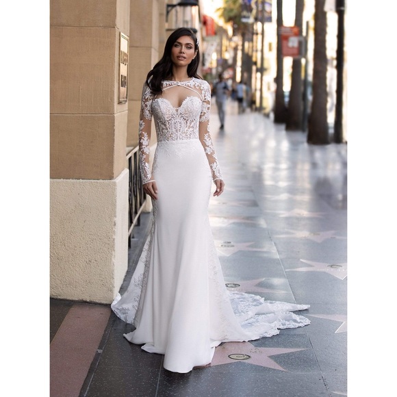 Pronovias Monroe Wedding Dress European Size 4 - Picture 8 of 12